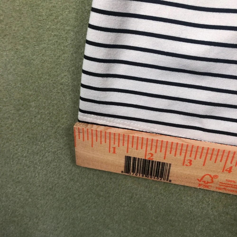 Athletic Works Active Dress Women XL White Black Striped Racerback Summer - Picture 11 of 15